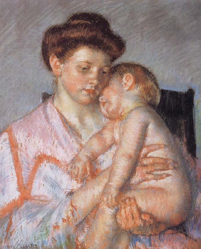 Mary Cassatt Sleeping deeply Child oil painting image